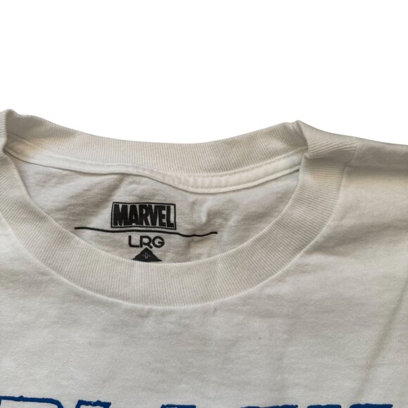 Marvel LRG the Black Panther Comics Graphic-Print T-Shirt Men's Size 2XL White - Picture 4 of 8